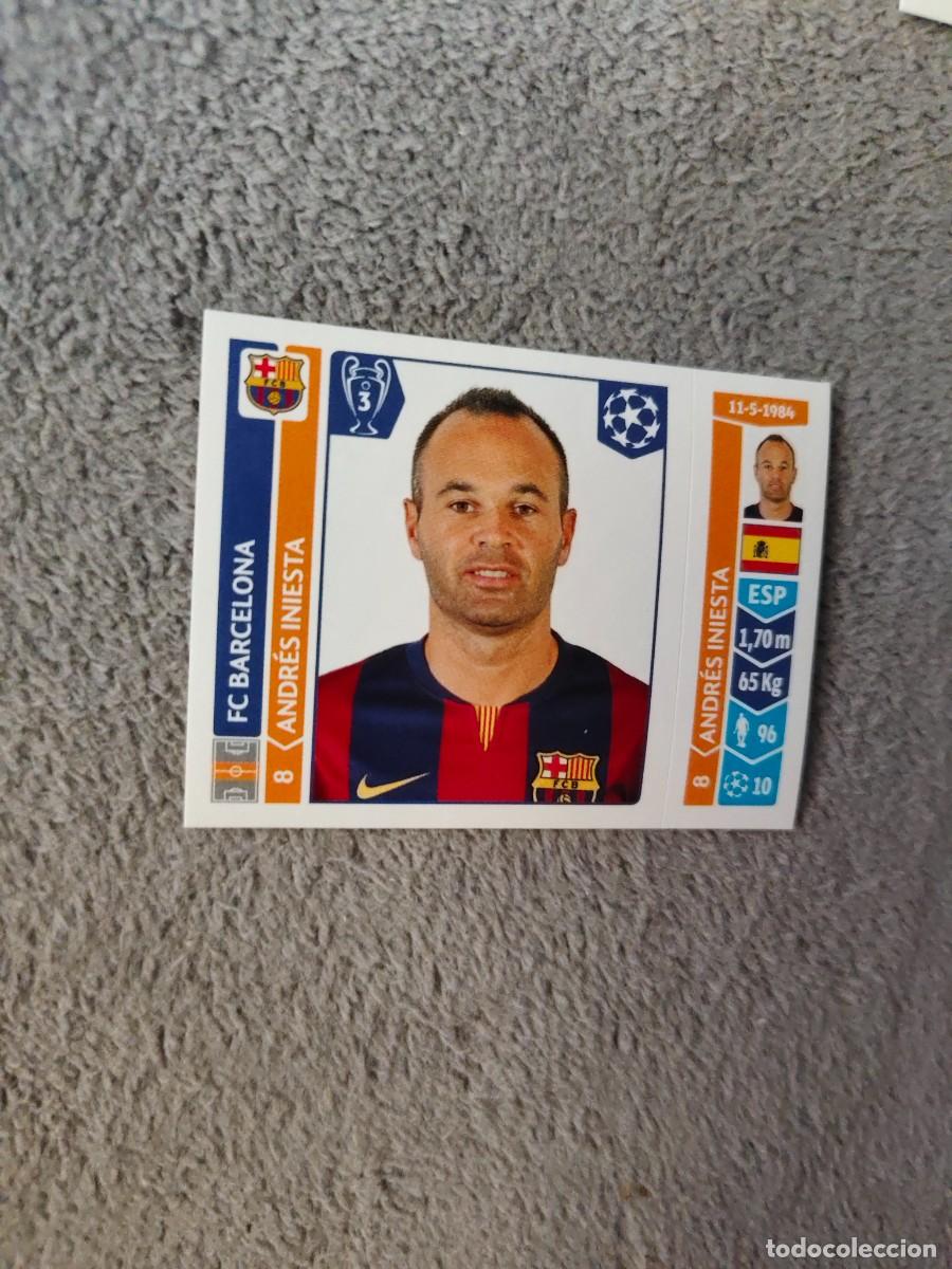 Figurine di Calcio: 424 CHAMPIONS LEAGUE 2014 15 ANDR&Eacute;S INIESTA FC BARCELONA STICKER PANINI 14 2015 UCL AAM