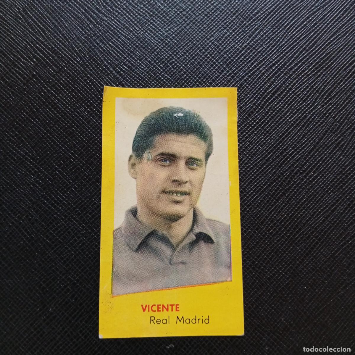 Figurine di Calcio: VICENTE REAL MADRID BRUGUERA 1960 1961 CROMO FUTBOL 60 61 LIGA - DESPEGADO - A38 PG532
