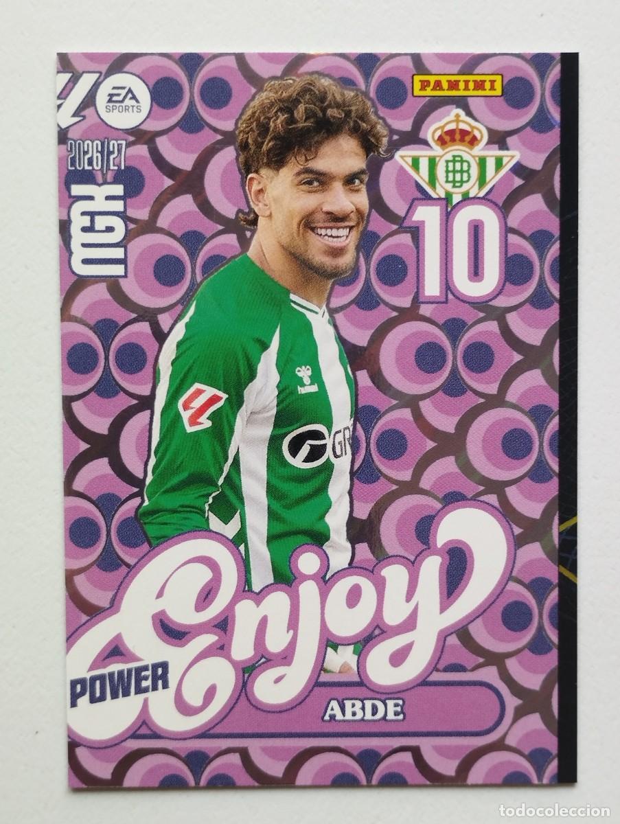 Figurine di Calcio: CROMO CARD 2026 2027 MEGACRACKS 27 26 MGK PANINI ENJOY POWER ERROR DE CORTE ABDE 379 BETIS
