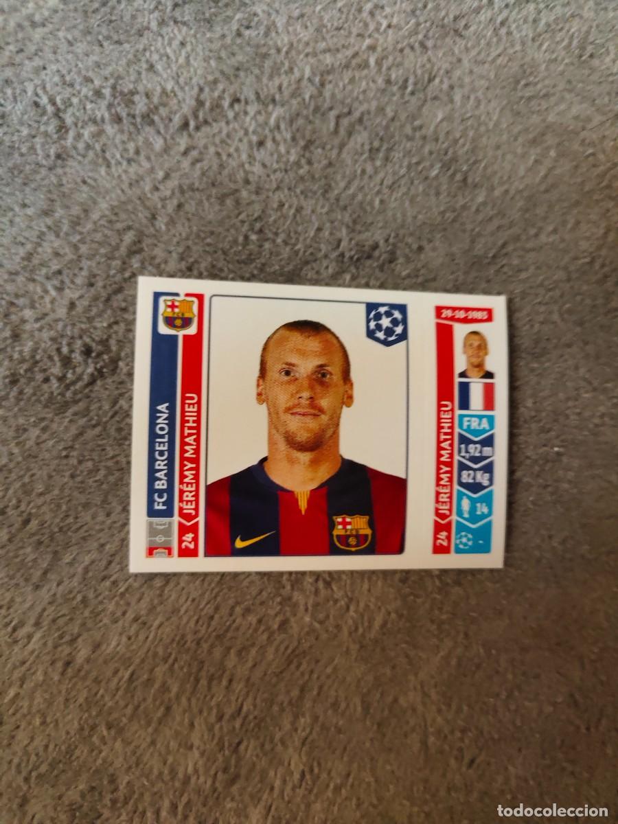 Figurine di Calcio: 429 CHAMPIONS LEAGUE 2014 15 J&Eacute;R&Eacute;MY MATHIEU FC BARCELONA STICKER PANINI 14 2015 UCL AAM