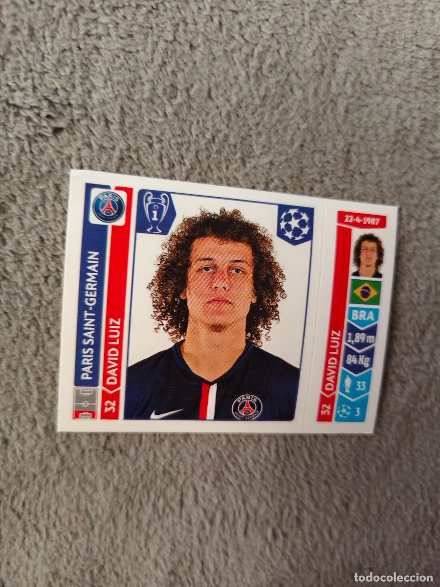Football Stickers: 438 CHAMPIONS LEAGUE 2014 15 DAVID LUIZ PSG PARIS SAINT-GERMAIN STICKER PANINI 14 2015 UCL AAM