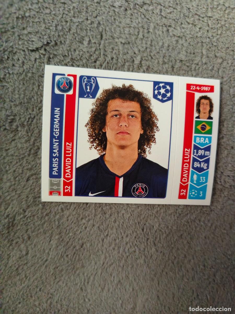 Football Stickers: 438 CHAMPIONS LEAGUE 2014 15 DAVID LUIZ PSG PARIS SAINT-GERMAIN STICKER PANINI 14 2015 UCL AAM