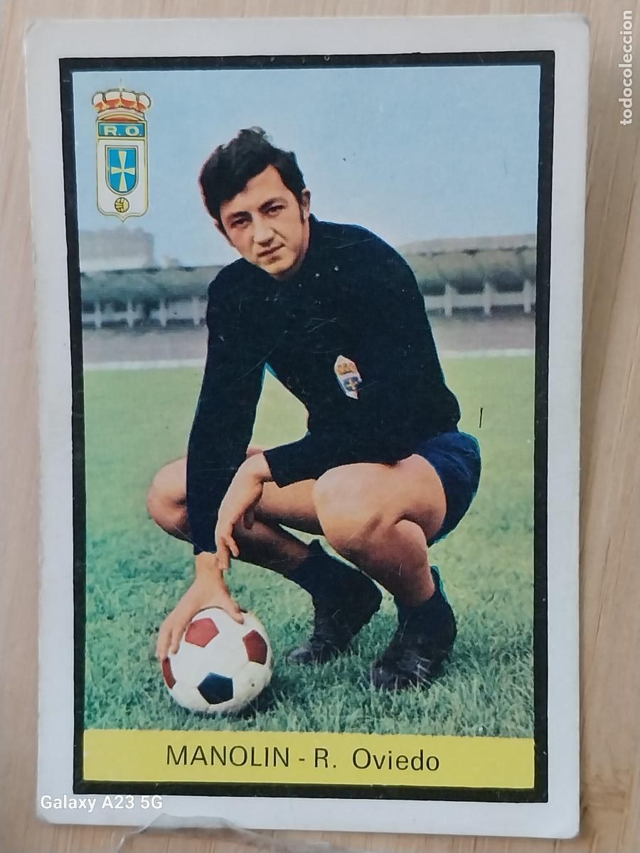 Football Stickers: MANOLIN REAL OVIEDO ED FHER LIGA 1972 72 73 CROMO ORGINAL SIN PEGAR NUNCA
