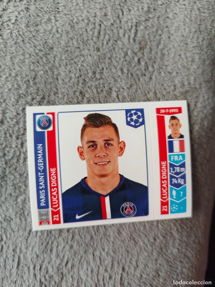 Football Stickers: 439 CHAMPIONS LEAGUE 2014 15 LUCAS DIGNE PSG PARIS SAINT-GERMAIN STICKER PANINI 14 2015 UCL AAM