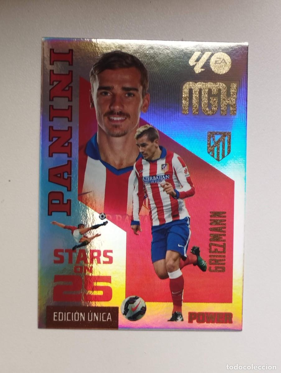 Football Stickers: CROMO 2026 2027 MEGACRACKS 27 26 MGK PANINI STARS ON 25 POWER GRIEZMANN 443P ATLETICO DE MADRID
