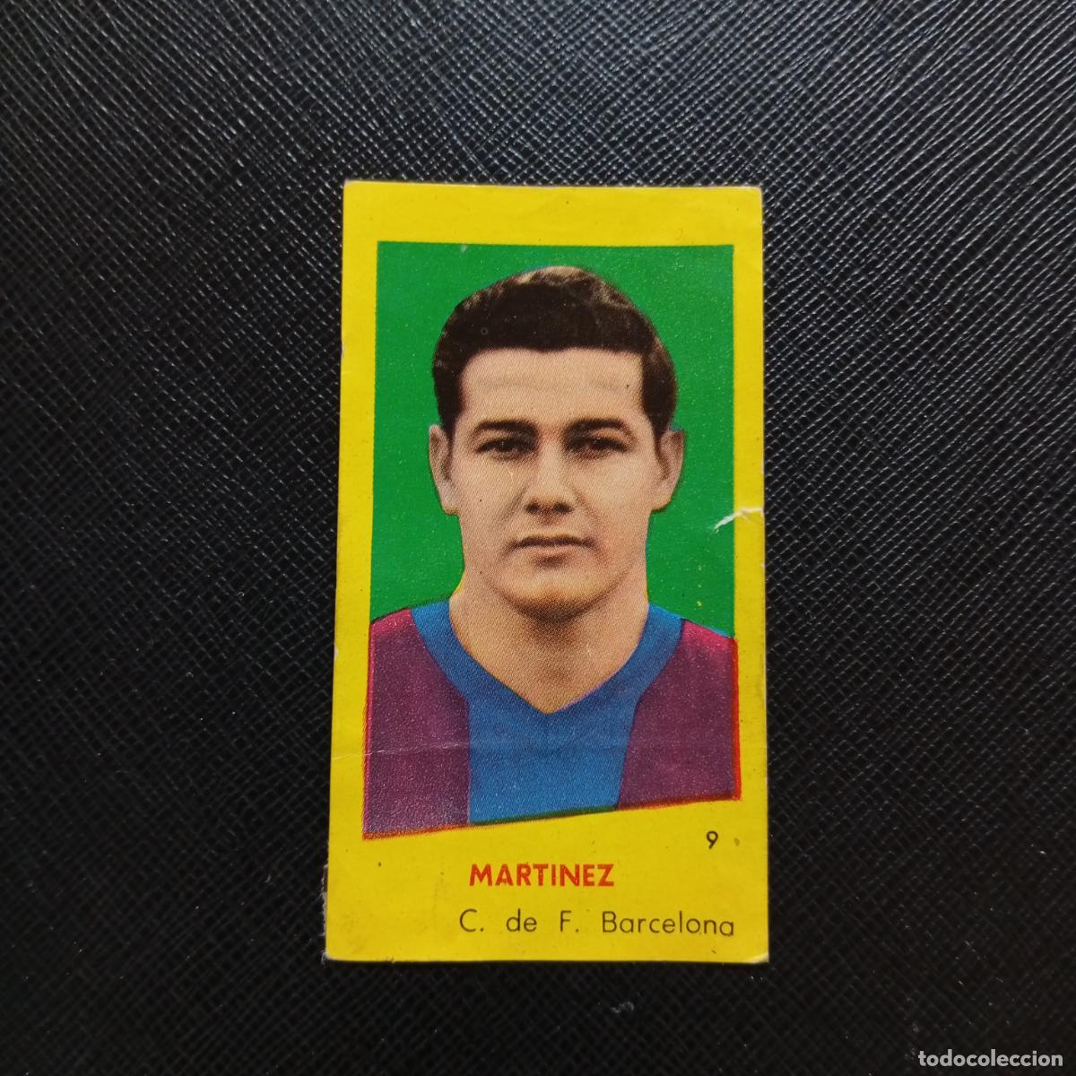 Cromos de f&uacute;tbol: 9 MARTINEZ BARCELONA BRUGUERA 1960 1961 CROMO FUTBOL 60 61 LIGA - DESPEGADO - A38 PG127