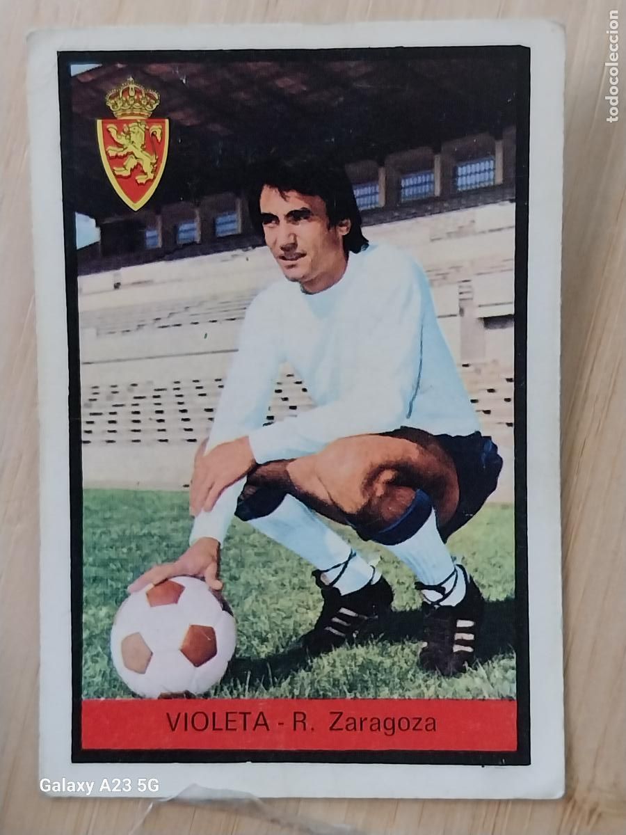 Fu&szlig;ball-Sticker: VIOLETA ZARAGOZA ED FHER LIGA 1972 72 73 CROMO ORGINAL SIN PEGAR NUNCA