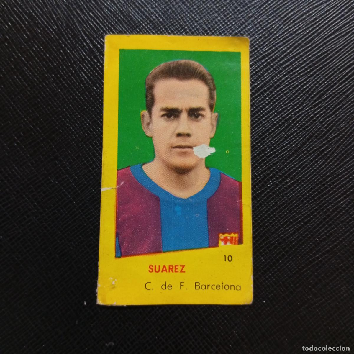 Fu&szlig;ball-Sticker: 10 LUIS SUAREZ BARCELONA BRUGUERA 1960 1961 CROMO FUTBOL 60 61 LIGA - DESPEGADO - A38 PG163