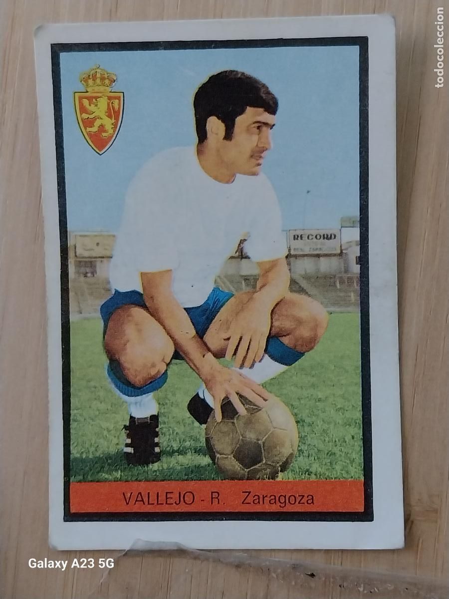Cromos de f&uacute;tbol: VALLEJO ZARAGOZA ED FHER LIGA 1972 72 73 CROMO ORGINAL SIN PEGAR NUNCA