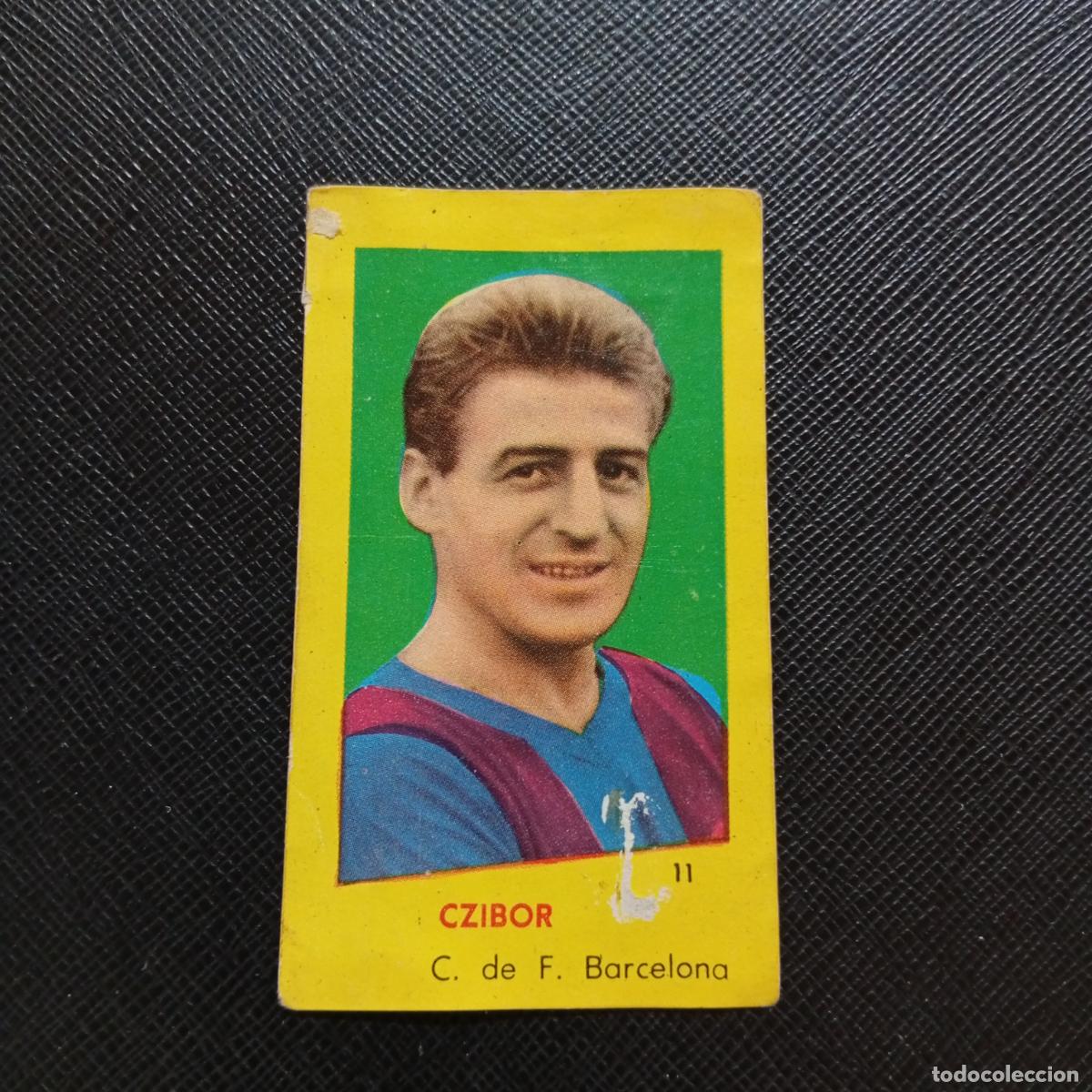 Cromos de f&uacute;tbol: 11 CZIBOR BARCELONA BRUGUERA 1960 1961 CROMO FUTBOL 60 61 LIGA - DESPEGADO - A38 PG172