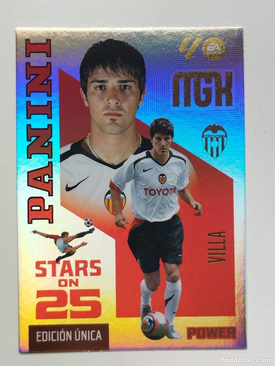 Cromos de f&uacute;tbol: CROMO 2026 2027 MEGACRACKS 27 26 MGK STARS ON 25 POWER 435P DAVID EL GUAJE VILLA VALENCIA