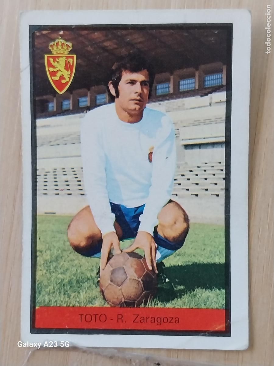 Cromos de f&uacute;tbol: TOTO ZARAGOZA ED FHER LIGA 1972 72 73 CROMO ORGINAL SIN PEGAR NUNCA