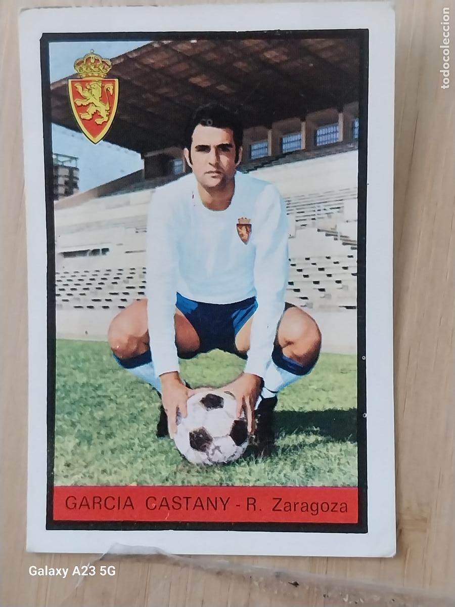 Cromos de f&uacute;tbol: GARCIA CATANY ZARAGOZA ED FHER LIGA 1972 72 73 CROMO ORGINAL SIN PEGAR NUNCA