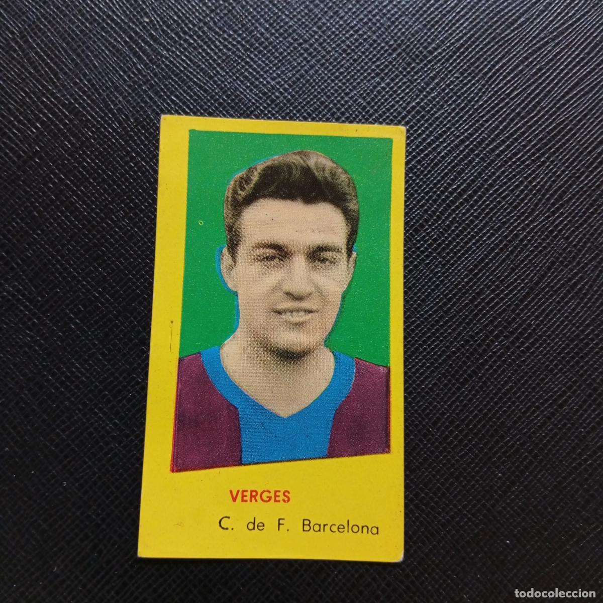 Cromos de f&uacute;tbol: VERGES BARCELONA BRUGUERA 1960 1961 CROMO FUTBOL 60 61 LIGA - DESPEGADO - A38 PG181
