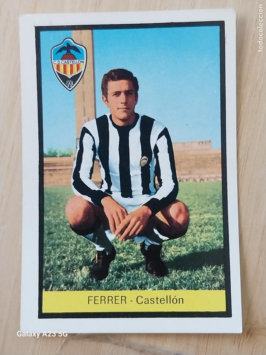 Cromos de f&uacute;tbol: FERRER CASTELLON ED FHER LIGA 1972 72 73 CROMO ORGINAL SIN PEGAR NUNCA