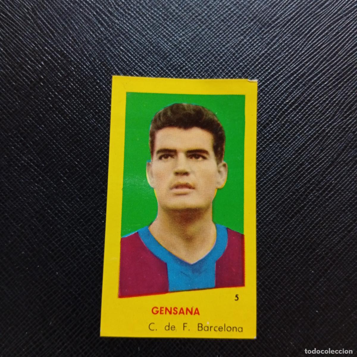 Cromos de f&uacute;tbol: 5 GENSANA BARCELONA BRUGUERA 1960 1961 CROMO FUTBOL 60 61 LIGA - DESPEGADO - A42 PG1