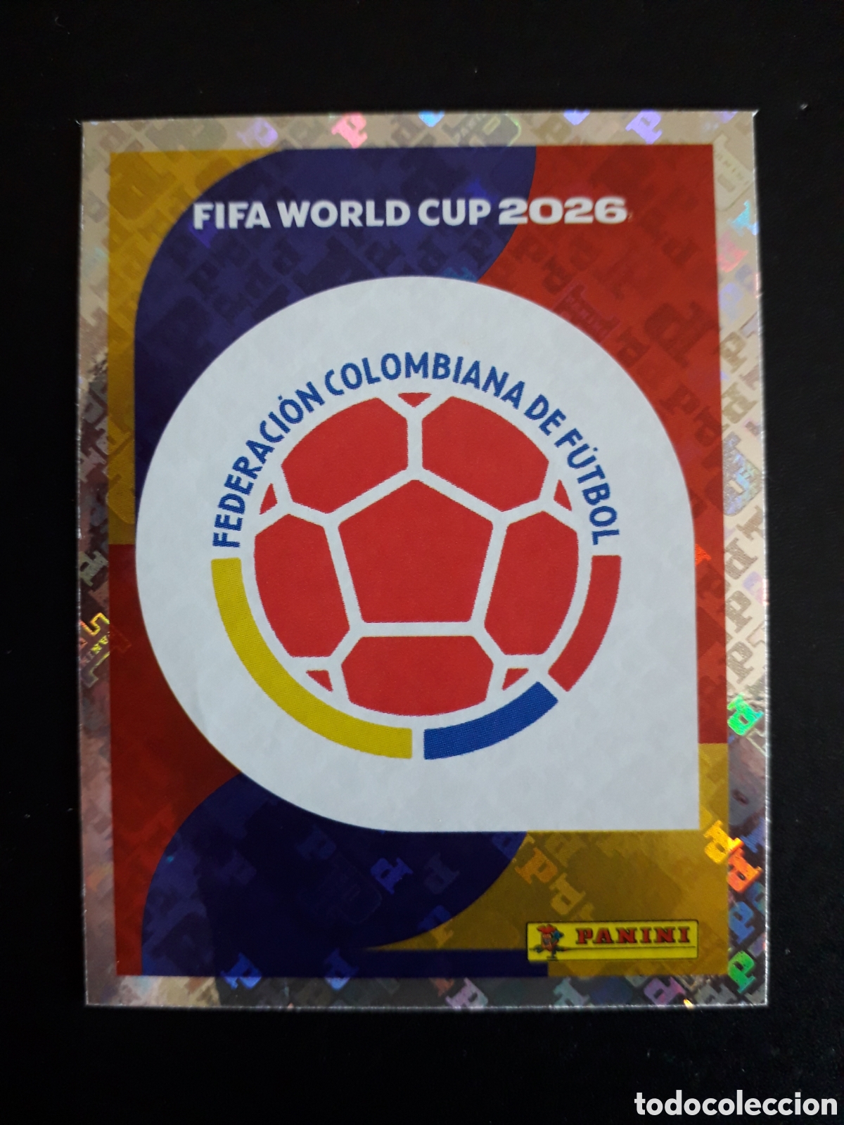 Cromos de f&uacute;tbol: ESCUDO COLOMBIA COL 1 MUNDIAL F&Uacute;TBOL 2026 FIFA WORLD CUP PANINI SIN PEGAR PEDIDO M&Iacute;NIMO 3&euro;