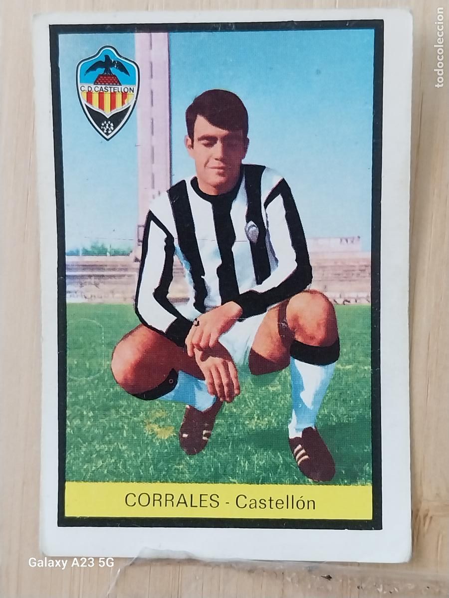 Cromos de f&uacute;tbol: CORRALES CASTELLON ED FHER LIGA 1972 72 73 CROMO ORGINAL SIN PEGAR NUNCA