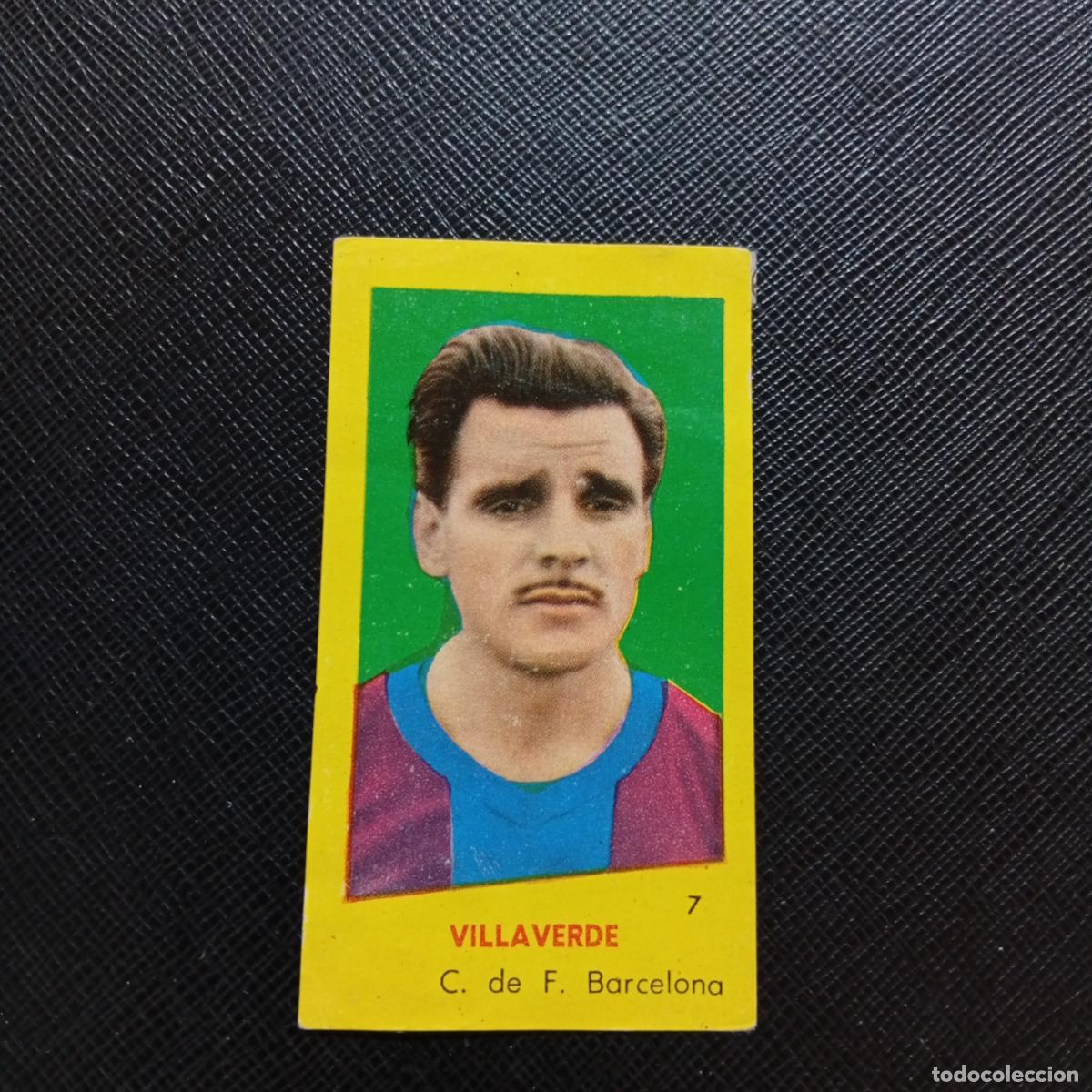 Cromos de f&uacute;tbol: 7 VILLAVERDE BARCELONA BRUGUERA 1960 1961 CROMO FUTBOL 60 61 LIGA - DESPEGADO - A42 PG2