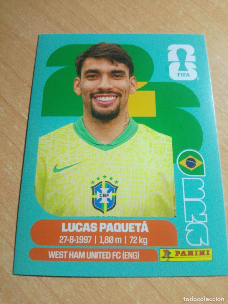 Cromos de Futebol: LUCAS PAQUET&Aacute; BRASIL BRA 9 ESCUDO BRASIL MUNDIAL FIFA WORLD CUP 2026 26 PANINI STICKERS NUEVO