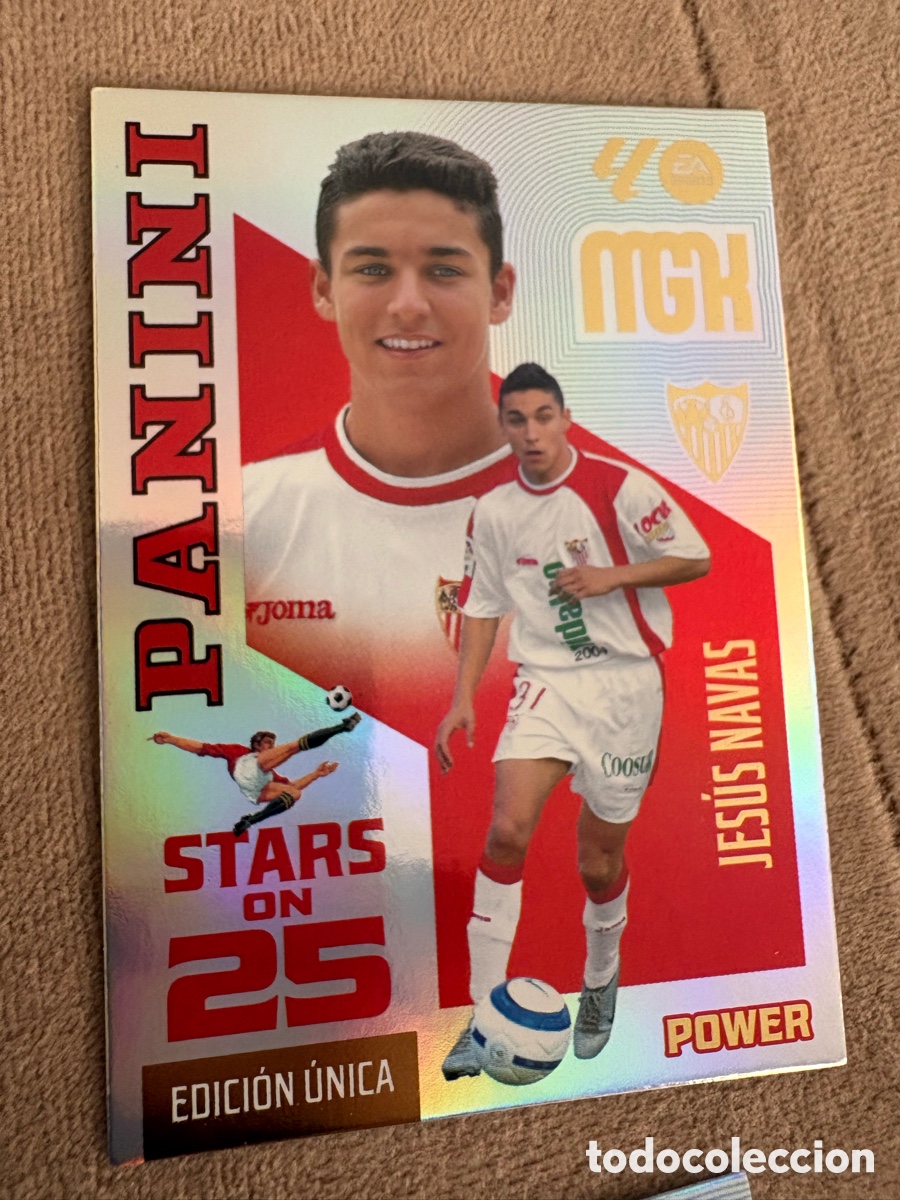 Cartes &agrave; collectionner de Football: P437 P 437 JESUS NAVAS STARS ON 25 EDICION UNICA POWER ⚽ MEGACRACKS LIGA 2026 2027 26 27