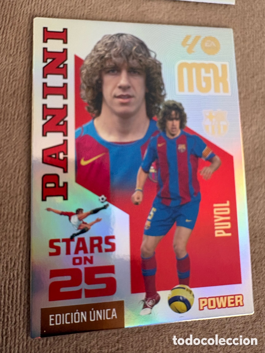 Fu&szlig;ball-Sticker: P429 P 429 PUYOL BARCELONA STARS ON 25 EDICION UNICA POWER ⚽ MEGACRACKS LIGA 2026 2027 26 27 ⚽