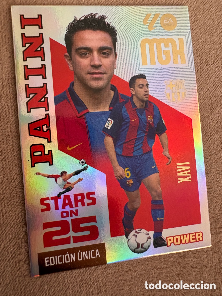 Figurine di Calcio: P427 P 427 XAVI BARCELONA STARS ON 25 EDICION UNICA POWER ⚽ MEGACRACKS LIGA 2026 2027 26 27 ⚽
