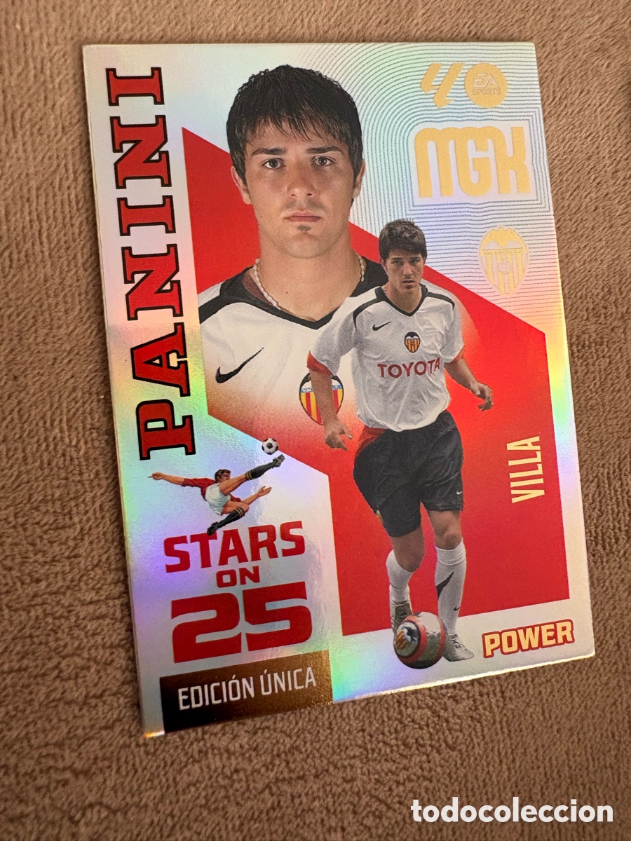 Cromos de f&uacute;tbol: P435 P 435 VILLA VALENCIA STARS ON 25 EDICION UNICA POWER ⚽ MEGACRACKS LIGA 2026 2027 26 27 ⚽
