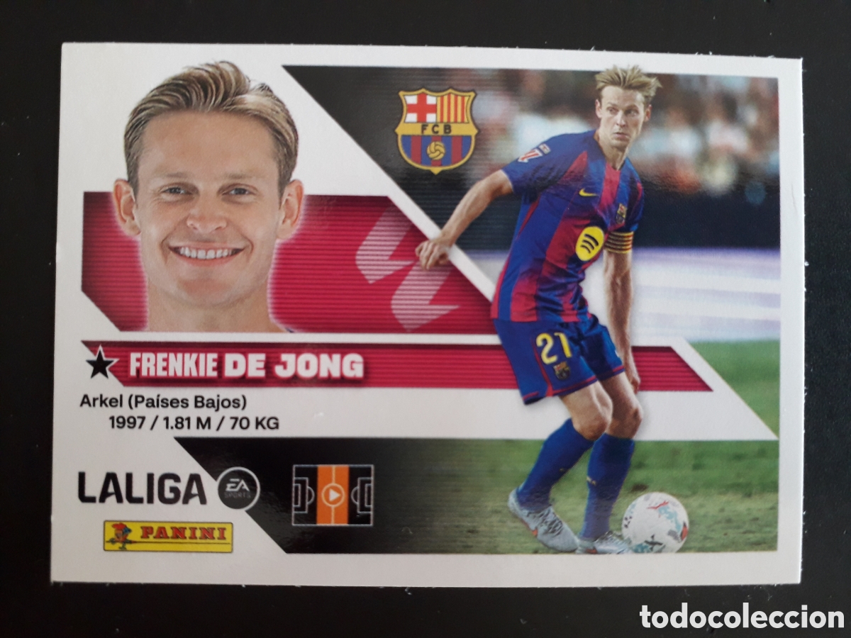 Figurine di Calcio: DE JONG FC BARCELONA N&deg; 12 ED ESTE 2026 2027 26 27 SIN PEGAR PEDIDO M&Iacute;NIMO 3&euro;.