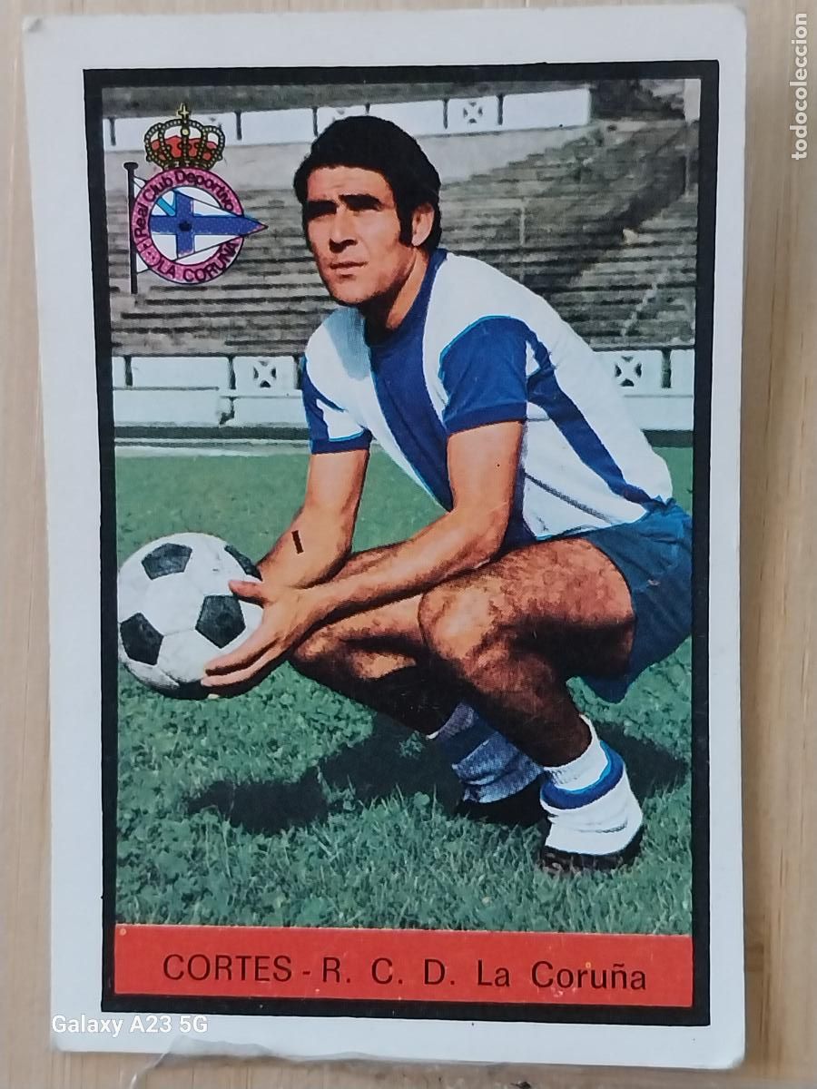 Cromos de f&uacute;tbol: CORTES DEPORTIVO CORU&Ntilde;A ED FHER LIGA 1972 72 73 CROMO ORGINAL SIN PEGAR NUNCA **