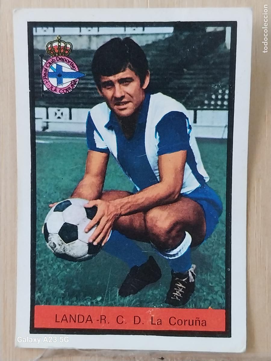 Cromos de f&uacute;tbol: LANDA DEPORTIVO CORU&Ntilde;A ED FHER LIGA 1972 72 73 CROMO ORGINAL SIN PEGAR NUNCA *