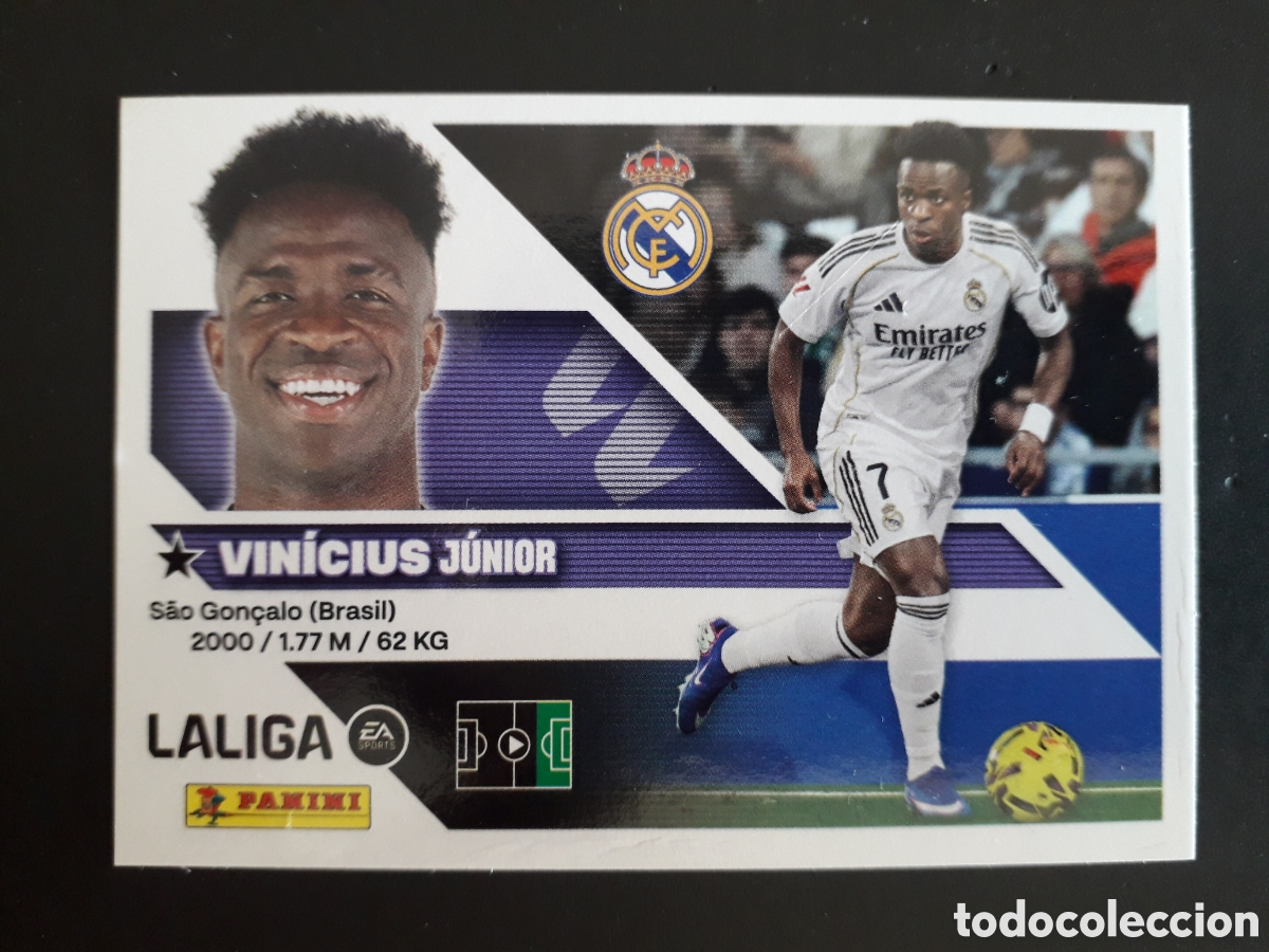 Cromos de f&uacute;tbol: VIN&Iacute;CIUS REAL MADRID N&deg; 19 ED ESTE 2026 2027 26 27 SIN PEGAR PEDIDO M&Iacute;NIMO 3&euro;