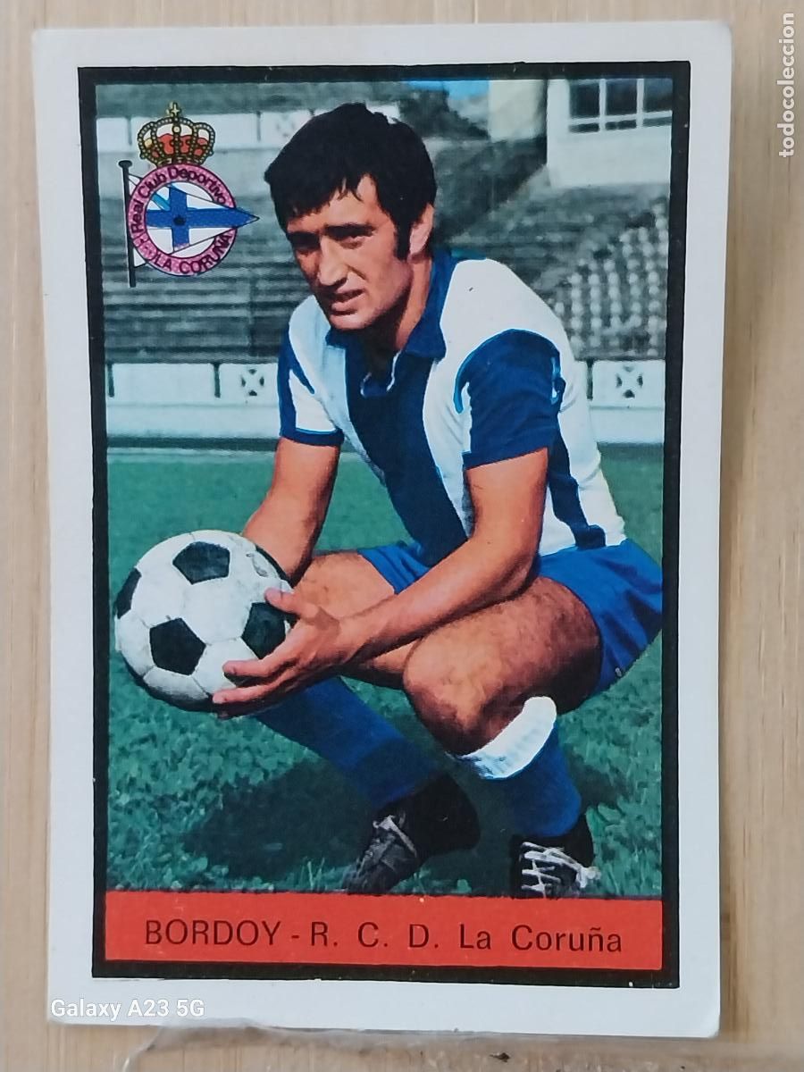 Cromos de f&uacute;tbol: BORDOY DEPORTIVO CORU&Ntilde;A ED FHER LIGA 1972 72 73 CROMO ORGINAL SIN PEGAR NUNCA *