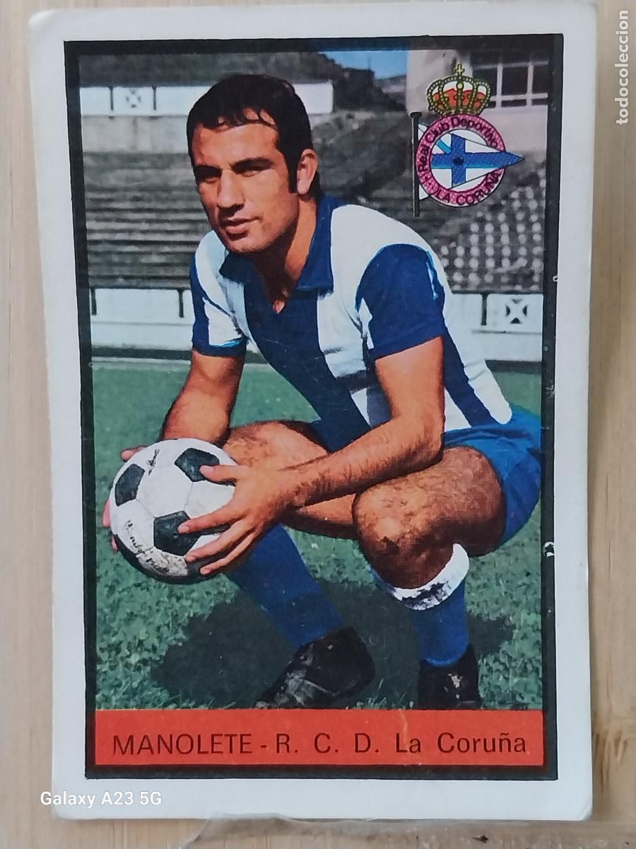 Football Stickers: MANOLETE DEPORTIVO CORU&Ntilde;A ED FHER LIGA 1972 72 73 CROMO ORGINAL SIN PEGAR NUNCA *
