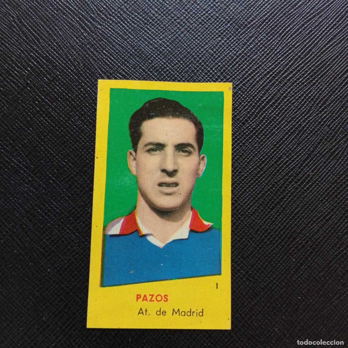 Football Stickers: 1 PAZOS AT MADRID BRUGUERA 1960 1961 CROMO FUTBOL 60 61 LIGA - DESPEGADO - A42 PG6