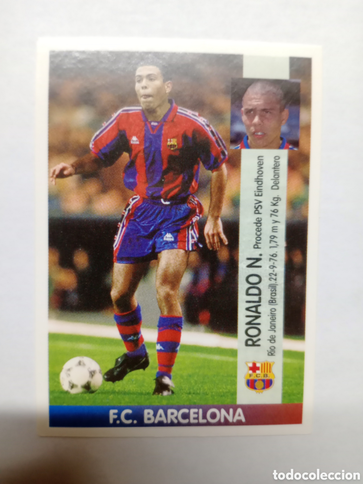Figurine di Calcio: 1996 1997 96 97 CROMO NUNCA PEGADO EN BUEN ESTADO BARCELONA RONALDO FICHAJE ROOKIE N 393