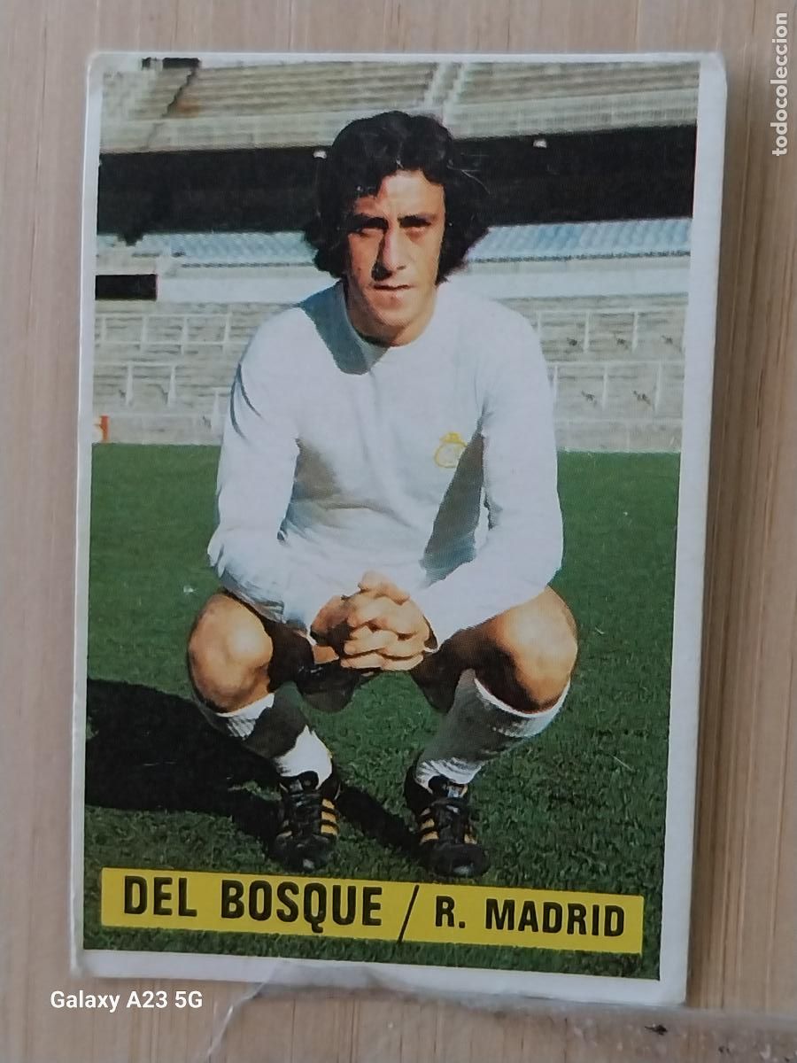 Cromos de f&uacute;tbol: DEL BOSQUE REAL MADRID ED ESTE LIGA 1974 74 75 CROMO ORGINAL SIN PEGAR NUNCA *