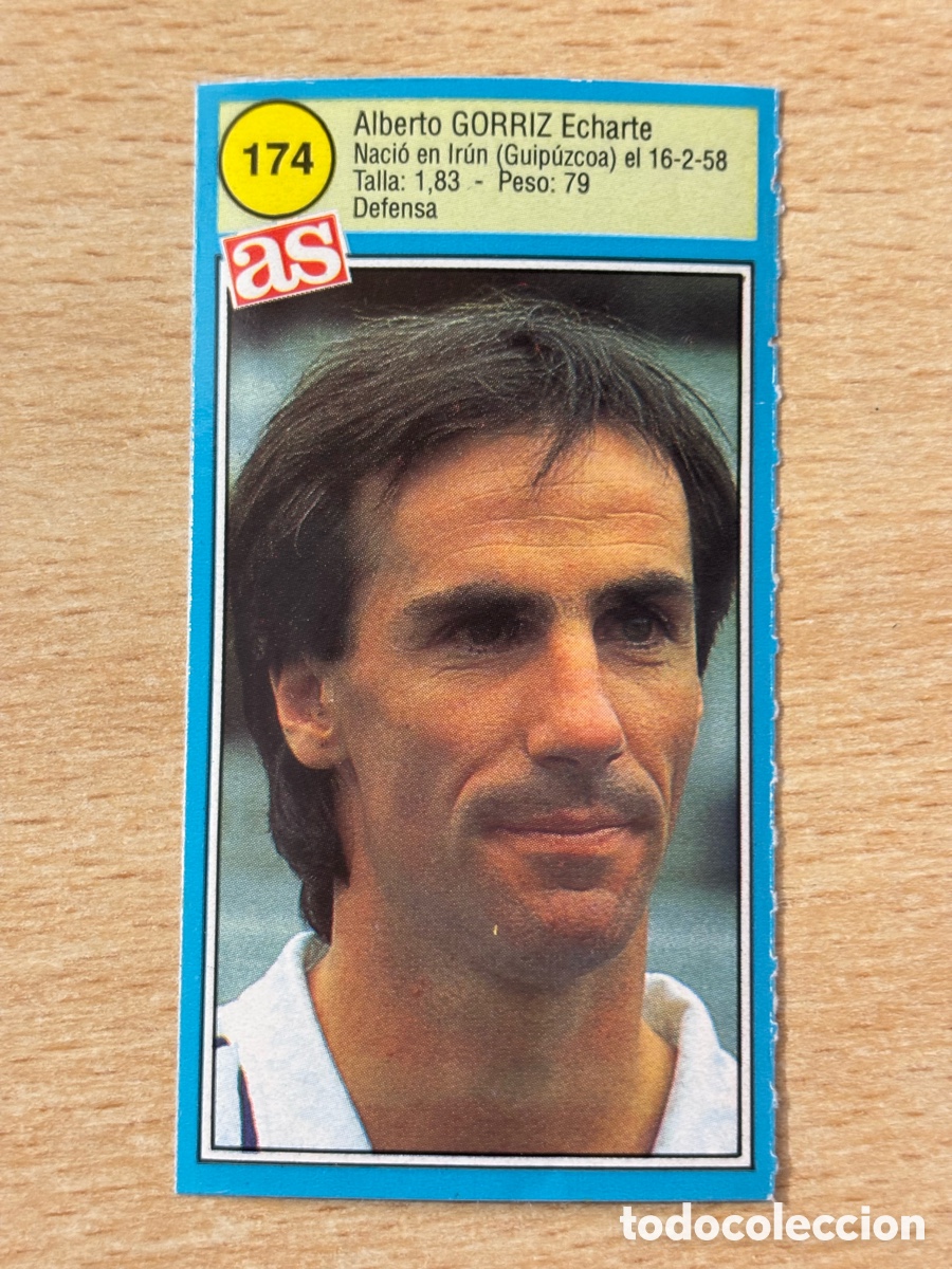 Figurine di Calcio: # 174 Gorriz Real Sociedad Ases de la liga 90 91 sin pegar