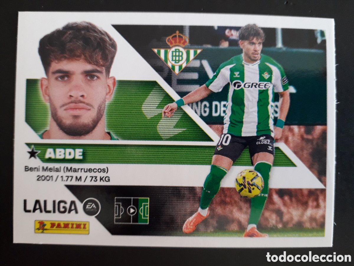 Figurine di Calcio: ABDE, BETIS N&deg; 20 ED ESTE 2026 2027 26 27 SIN PEGAR PEDIDO M&Iacute;NIMO 3&euro;.