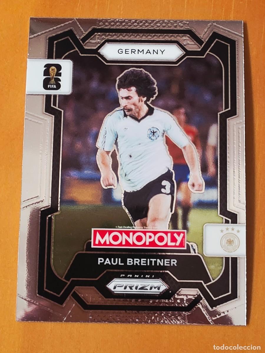 Cromos de f&uacute;tbol: No. 63 Paul Breitner, Real Madrid, Alemania, Panini Prizm World Cup 2026 Monopoly Mundial 26