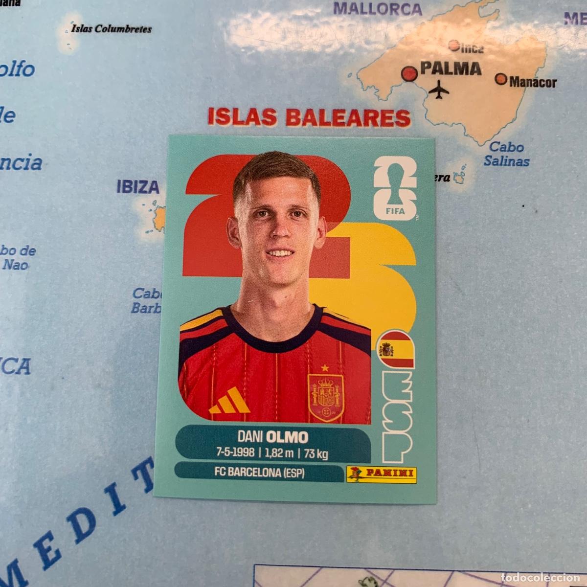 Cromos de f&uacute;tbol: Dani Olmo n&uacute;mero 16 de Espa&ntilde;a cromo panini Mundial Fifa World Cup 2026
