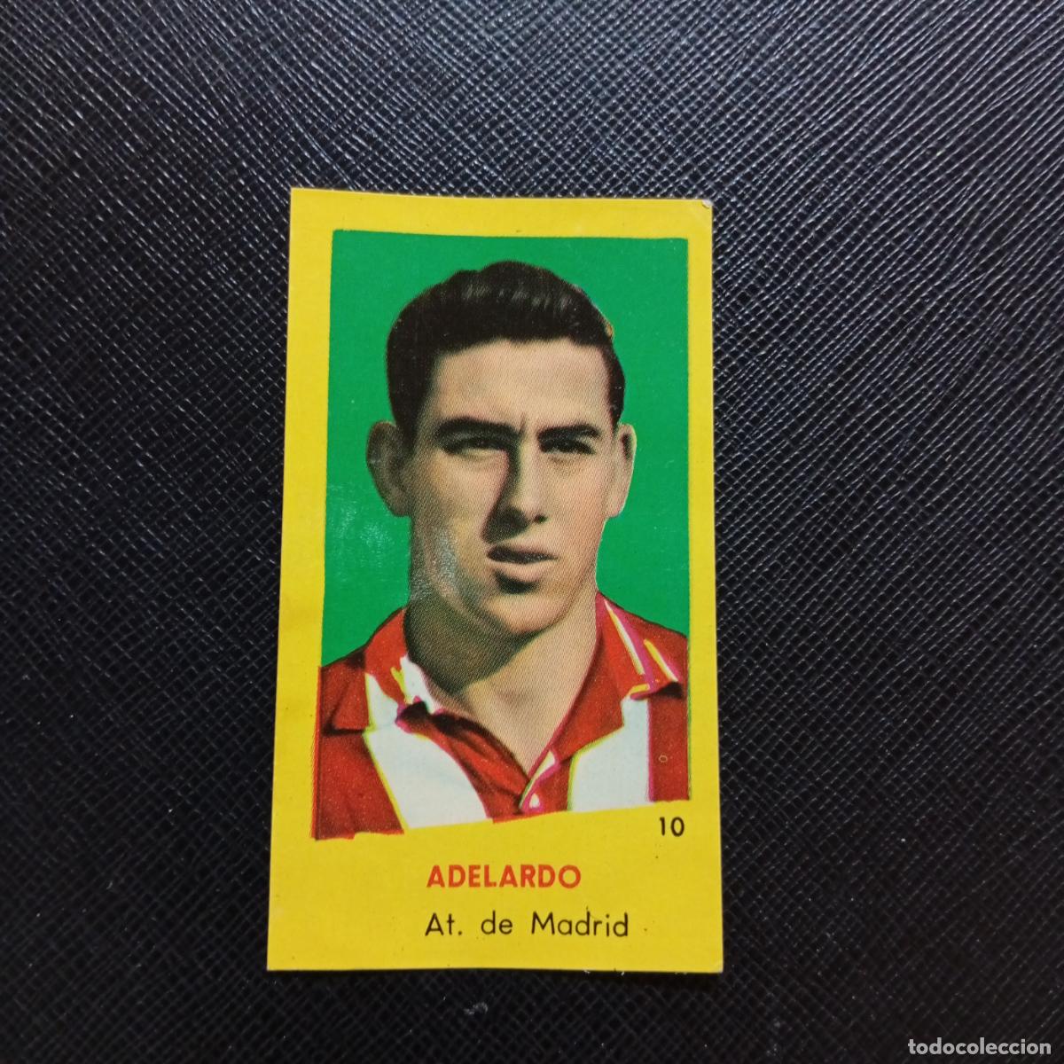 Cartes &agrave; collectionner de Football: 10 ADELARDO AT MADRID BRUGUERA 1960 1961 CROMO FUTBOL 60 61 LIGA - DESPEGADO - A42 PG15