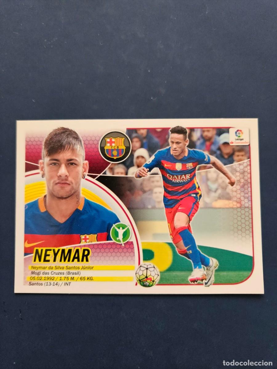Figurine di Calcio: N&ordm; 15 NEYMAR BARCELONA LOGO NUEVO LIGA ESTE 16 17 2016 2017 SIN PEGAR NUNCA PEGADO