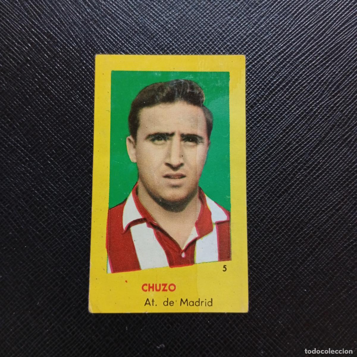 Cromos de f&uacute;tbol: 5 CHUZO AT MADRID BRUGUERA 1960 1961 CROMO FUTBOL 60 61 LIGA - DESPEGADO - A42 PG15