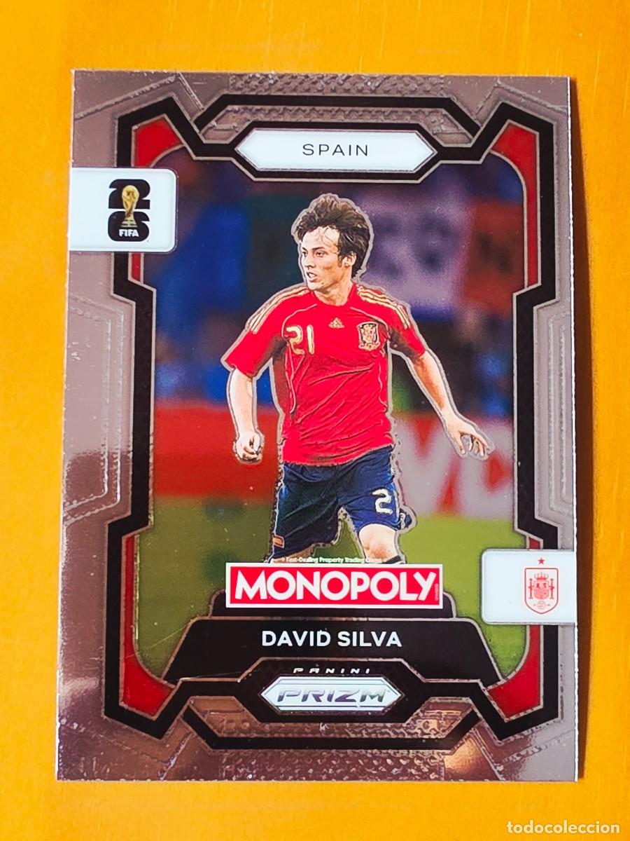 Cromos de f&uacute;tbol: No. 42 David Silva, Espa&ntilde;a, Panini Prizm World Cup 2026 Monopoly Mundial 26
