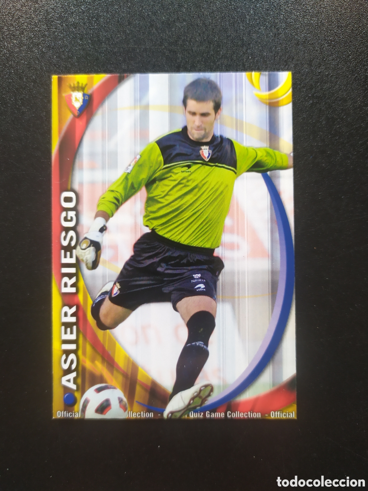 Cromos de f&uacute;tbol: Mundicromo fichas Liga 2010 2011 10 11 Asier Riesgo n&deg; 301 Osasuna