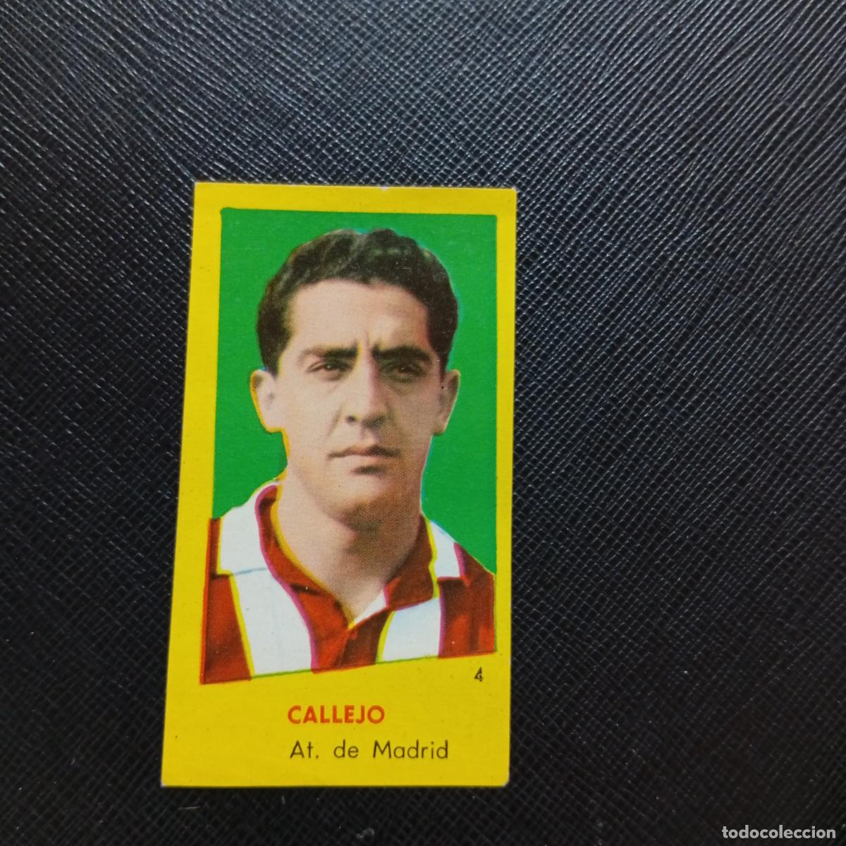 Cromos de f&uacute;tbol: 4 CALLEJO AT MADRID BRUGUERA 1960 1961 CROMO FUTBOL 60 61 LIGA - DESPEGADO - A42 PG15