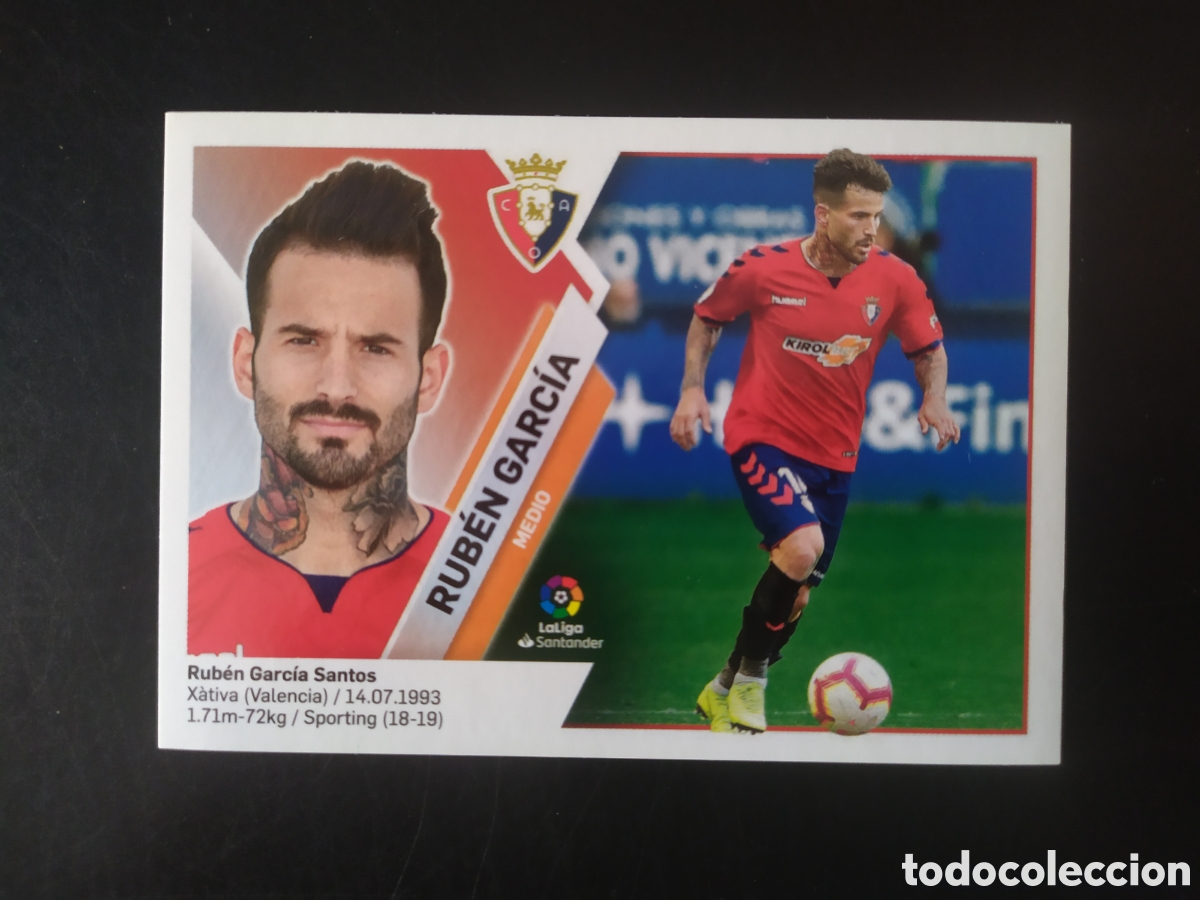 Cromos de f&uacute;tbol: Liga este 2019 2020 19 20 panini Rub&eacute;n Garc&iacute;a n&deg; 12A 12 A Osasuna