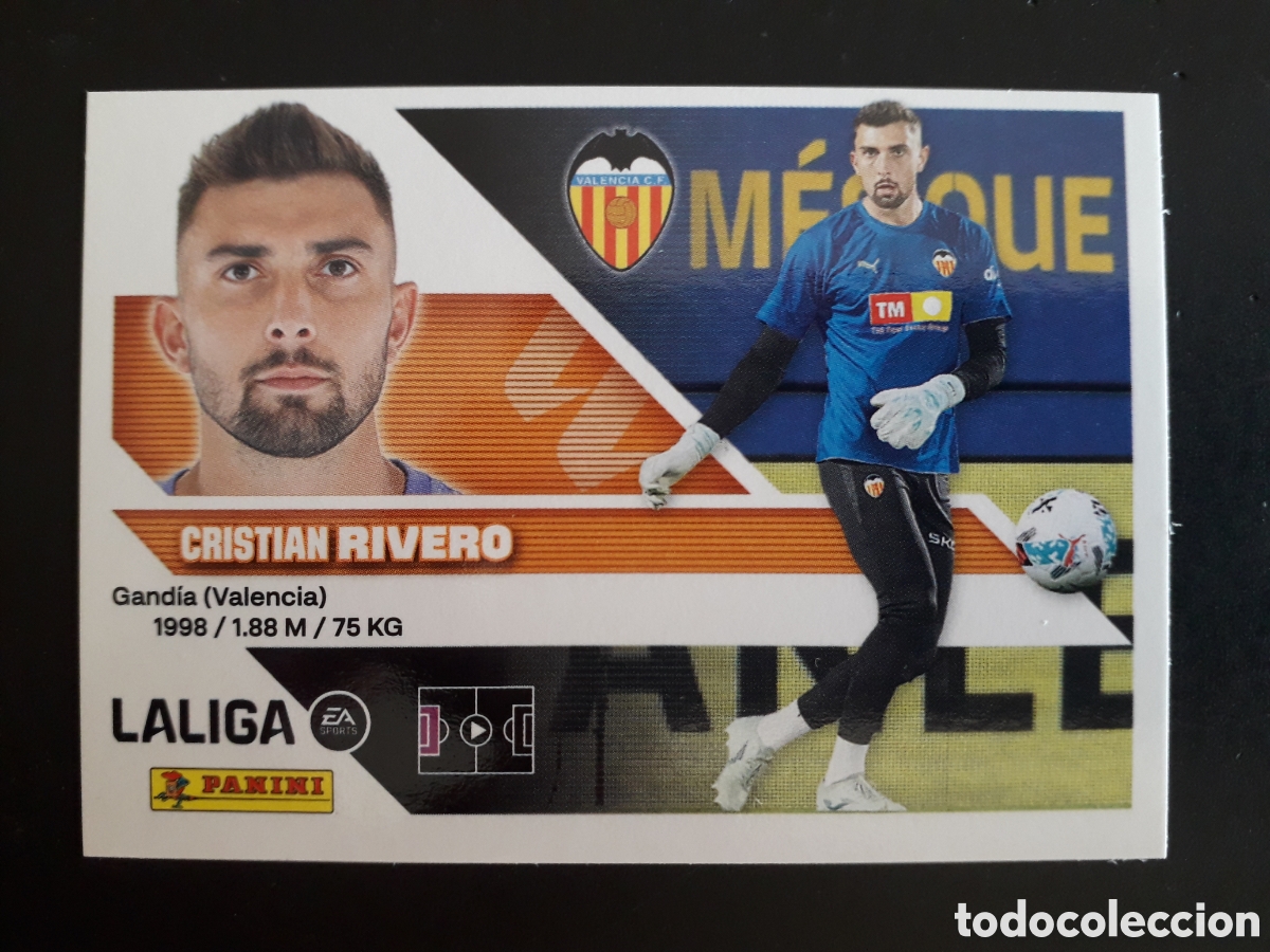 Cromos de f&uacute;tbol: RIVERO VALENCIA CF N&deg; 4 ED ESTE 2026 2027 26 27 SIN PEGAR PEDIDO M&Iacute;NIMO 3&euro;.