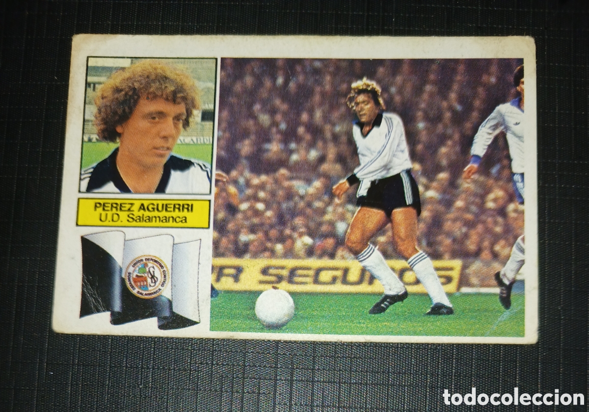 Cromos de f&uacute;tbol: Cromo Ultimos Fichajes No. 12 Perez Aguerri U.D. Salamanca Ed. Este Liga 1982 1983 82-83 Sin pegar